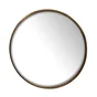 Miroir rond biseau doré, diam. 80 cm