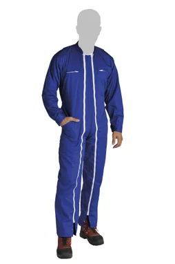 Combinaison de travail CATERPILLAR double zip bleu taille S