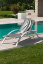 Bain de soleil en aluminium DCB GARDEN Barcelona blanc
