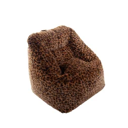 Fauteuil Marco fausse fourrure léopard 70x80