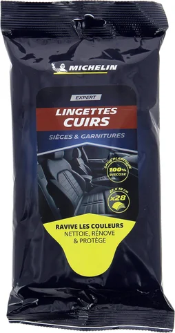 28 lingettes cuirs MICHELIN