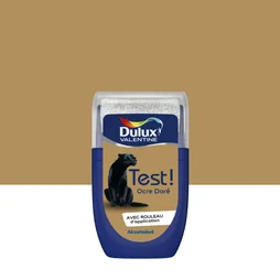 Testeur peinture satiné, DULUX VALENTINE Crème de couleur, ocre doré, 30 ml