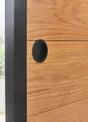 Kit de poignées porte coulissante ronde zamak mat, noir Voir les détails du produit