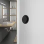 Poignee porte coulissante ronde zamak noir