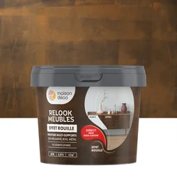 Peinture Relook meuble MAISON DECO effet rouille mat 375 ml