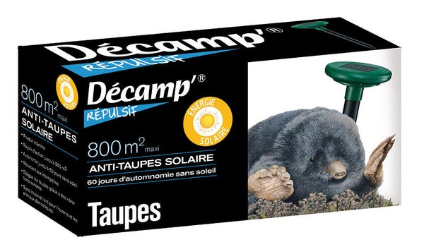 Piège vibreur solaire antitaupes DECAMP'