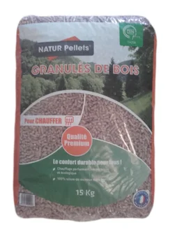 Granulés de bois AZURENERGIE en sac, 15 kg