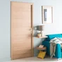 Bloc-porte fin de chantier MDF Madrid 2 H.204 x l.73 cm, poussant droit
