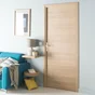 Bloc-porte fin de chantier MDF Madrid 2 H.204 x l.83 cm, poussant droit