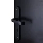 2 poignées de porte Lena trou de clé INSPIRE, acier entraxe 195 mm