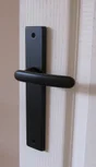 2 poignées de porte Lena sans trou INSPIRE, acier entraxe 195 mm