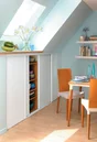 Portes de placard coulissantes, 2 portes, l.120 x H.120 cm, blanc