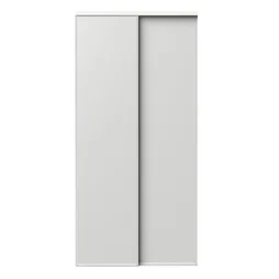 Portes de placard coulissantes, 2 portes, l.120 x H. 250 cm, blanc