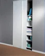 Portes de placard coulissantes, 2 portes, l.120 x H. 250 cm, blanc