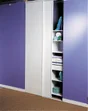 Portes de placard coulissantes, 2 portes, l.150 x H.250 cm, blanc