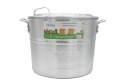Cuiseur aluminium 25l 6 bocaux de 1 l +ressort x6