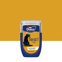 Testeur peinture mur et boiserie satin, DULUX VALENTINE Crème de couleur, miel, 30 ml