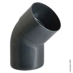 Coude 45° à coller pvc ardoise GIRPI, Dév.16 cm Diam.50 mm
