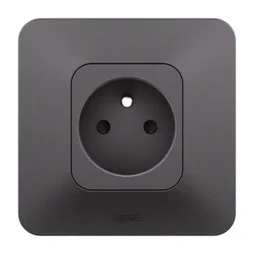 Prise avec terre complet neptune noir legrand
