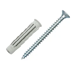 Lot de 60 chevilles nordtech multi matériaux 6 x 30mm + vis tf 4 x 40mm