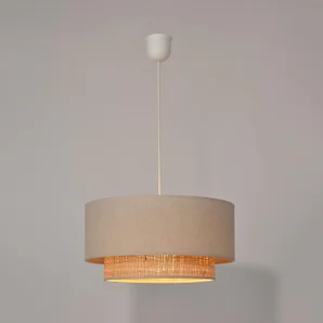 Suspension Bora, pyla/raphia, diam. 38 cm, E27