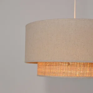 Suspension Bora, pyla/raphia, diam. 38 cm, E27