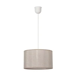Suspension Alma polyester, argenté, diam.28 cm, E27
