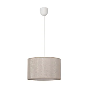 Suspension Alma polyester, argenté, diam.28 cm, E27