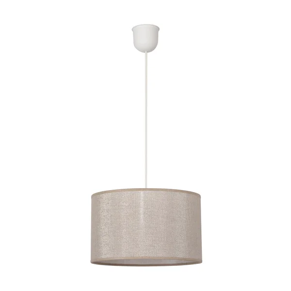 Suspension Alma polyester, argenté, diam.28 cm, E27