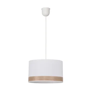 Suspension Raito, blanc/frêne, diam. 28 cm, E27