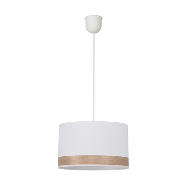 Suspension Raito, blanc/frêne, diam. 28 cm, E27