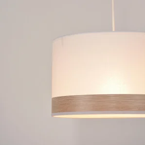 Suspension Raito, blanc/frêne, diam. 28 cm, E27