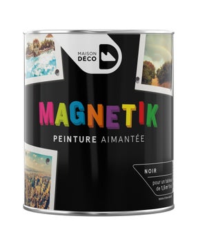 Peinture Magnétique Noir Satin Maison Deco Magnétik C'Est Génial ! 0.5 L