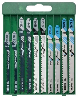 Lot De 10 Lames Coupe Universelle Bosch Pour Bois Et Métal
