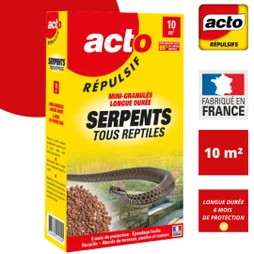 RÉPULSIF SERPENTS & TOUS REPTILES MINI-GRANULÉS - SECURISE 10m² PENDANT 6 MOIS!