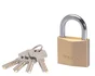 Master Lock 2940Eurd Cadenas À Clé Extra Fin En Laiton, Doré, 6,2 X 4 X 1,6 Cm