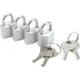 Lot De 4 Cadenas À Clé Master Lock Aluminium, L.20 Mm