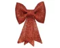 Deco Noel a suspendre plastique nœud rouge paillette 30x22x5cm