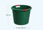Seau monobloc GARANTIA, 30 litres, vert sapin