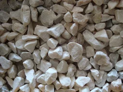 Graviers Pierre Naturelle Blanc Quartz Blanc 6/14Mm, 25 Kg