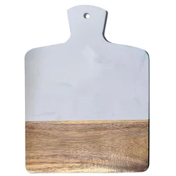 Planche à découper en acacia et marbre  l.20 x L.31 cm