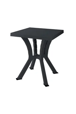 Table Rigoletto en polypropylène, 60 x 60 cm, anthracite