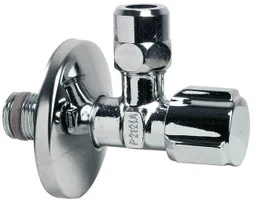 Robinet D'Arrêt À Visser Laiton M 12 X 17 Pour Tube En Cuivre+ Rosace