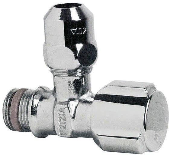 Robinet D'Arrêt Équerre À Visser Laiton Mm 15 X 21 Pour Tube En Cuivre