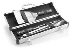Mallette barbecue spatule, pince, fourchette, FORGE ADOUR