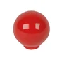 Bouton de meuble rond Boule, abs rouge, Diam.28 mm