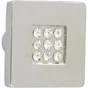 Bouton De Meuble Carré Argent Zamak H.23 X L.28 X P.28 Mm
