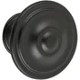 Bouton de meuble rond, zamak noir peint, Diam.35 mm