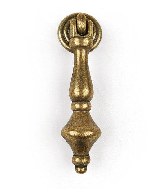 Bouton de meuble figuré, zamak laitonné
