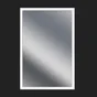 Miroir non lumineux encadré rectangulaire l.40 x L.60 cm Arica blanc